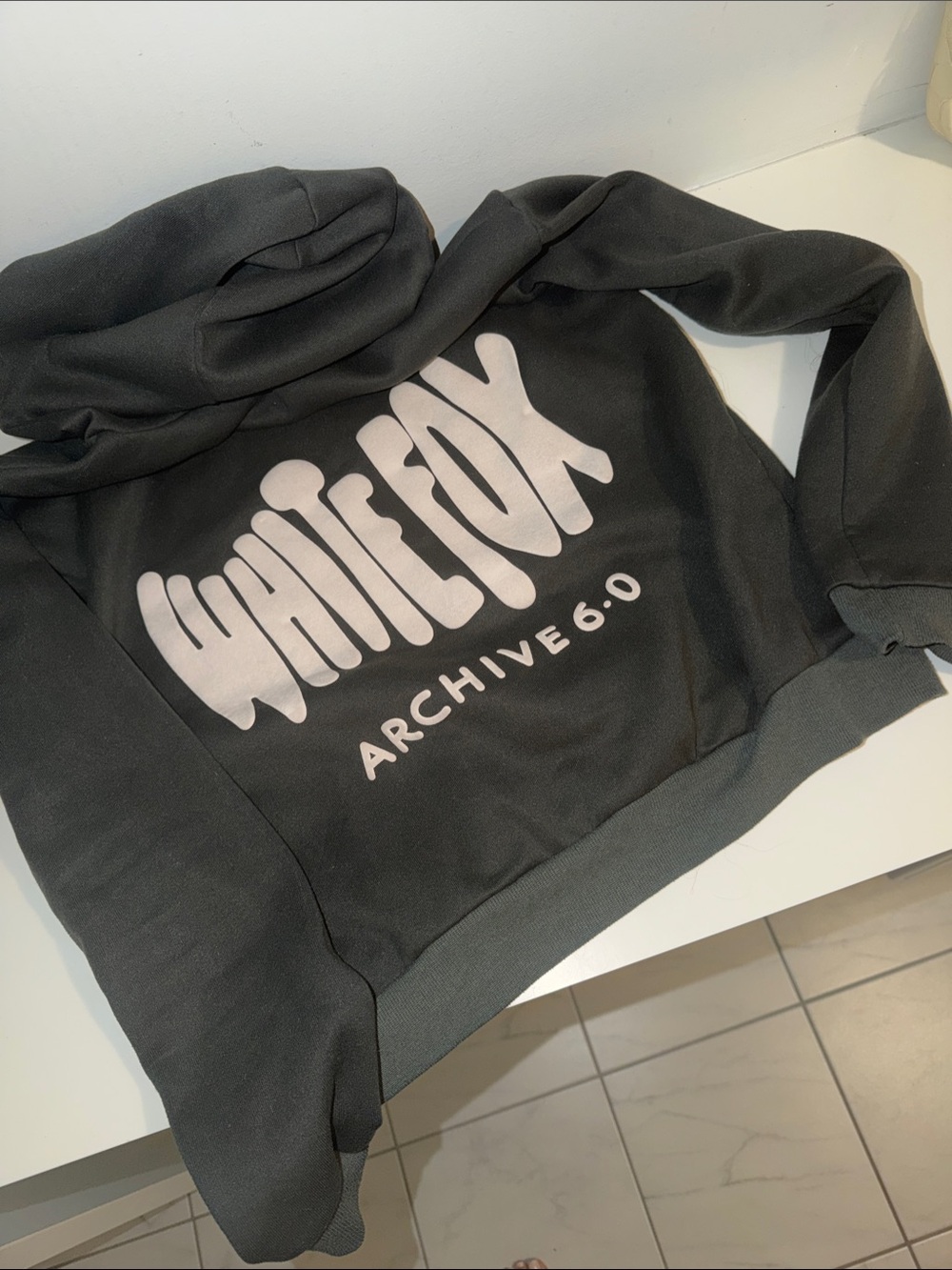 White fox hoodie